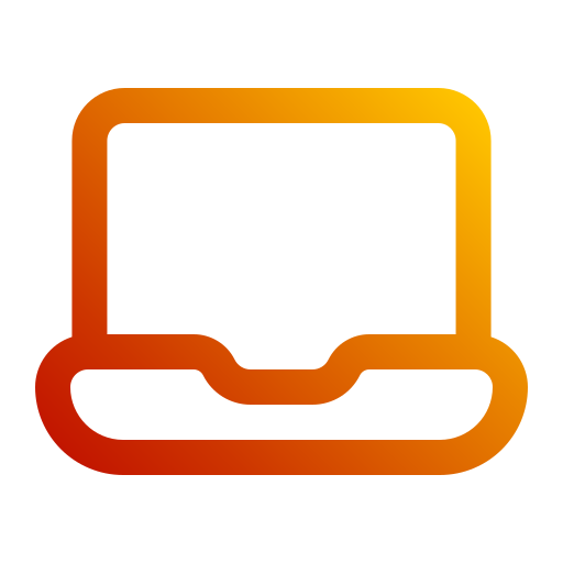 computadora portátil Generic gradient outline icono