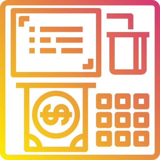ＡＴＭ Payungkead Gradient icon