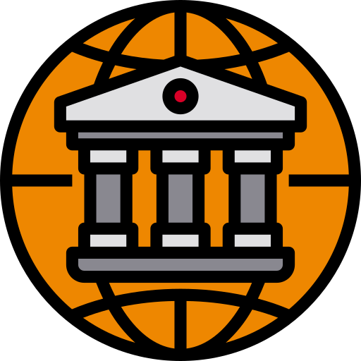 bank Payungkead Lineal Color ikona