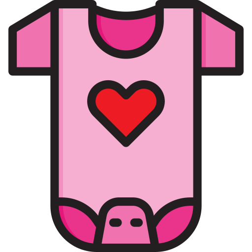 Baby clothes srip Lineal Color icon