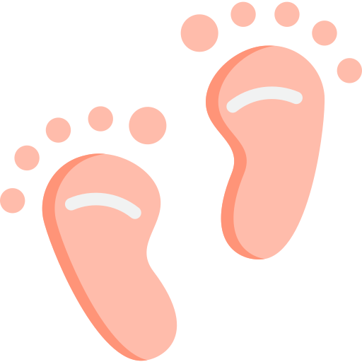 Footprint srip Flat icon