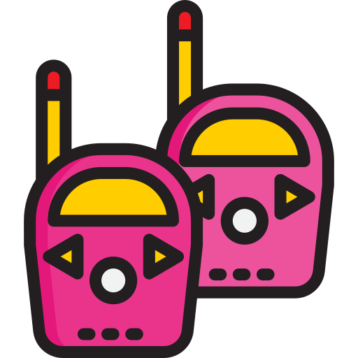 walkie-talkie srip Lineal Color icon