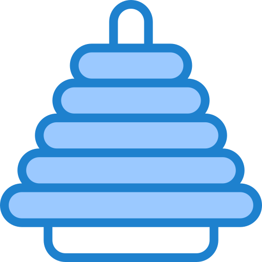 Pyramid srip Blue icon