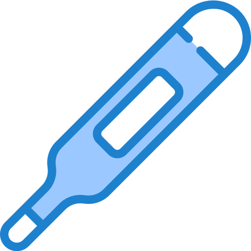 Thermometer srip Blue icon