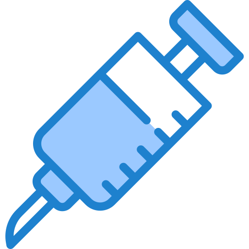 Vaccine srip Blue icon