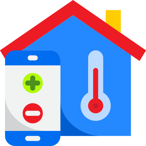 Temperature control srip Flat icon