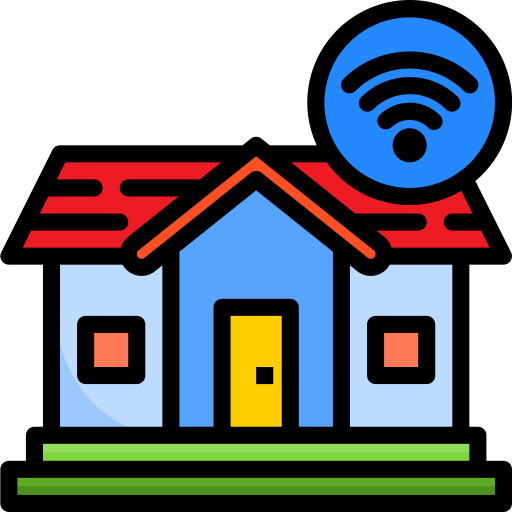똑똑한 집 srip Lineal Color icon