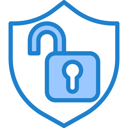 Seguridad srip Blue icono