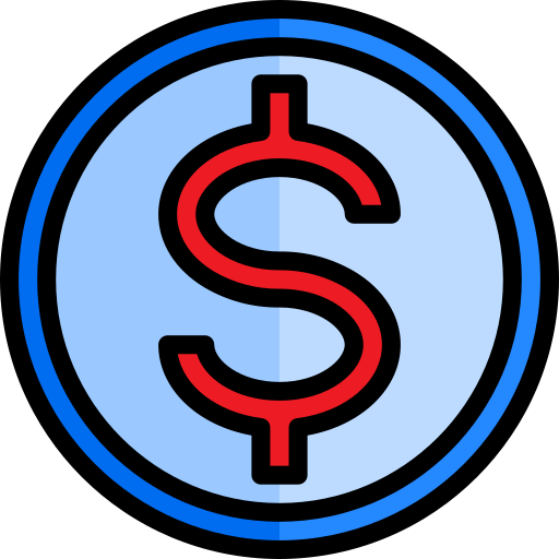 예산 srip Lineal Color icon