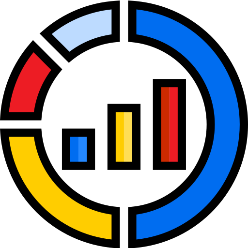 마케팅 srip Lineal Color icon