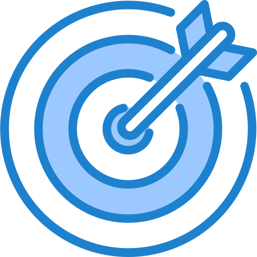 Objetivo srip Blue icono