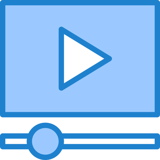 Видео маркетинг srip Blue иконка