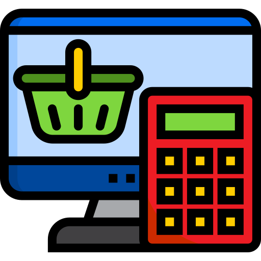 kalkulator srip Lineal Color ikona
