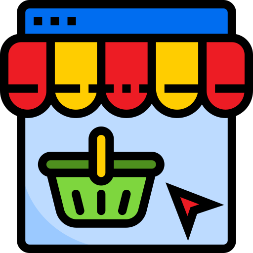 Онлайн шоппинг srip Lineal Color иконка