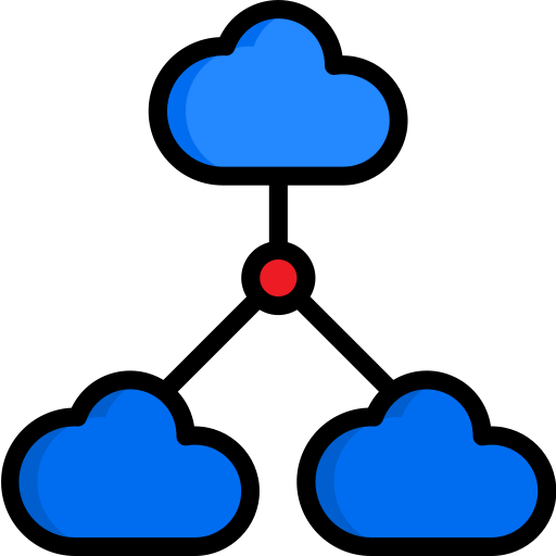 chmura obliczeniowa srip Lineal Color ikona