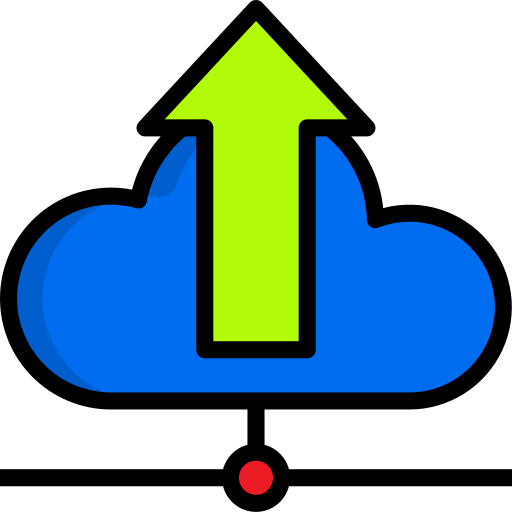 chmura srip Lineal Color ikona