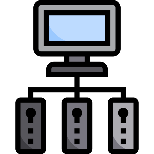 Сервер srip Lineal Color иконка