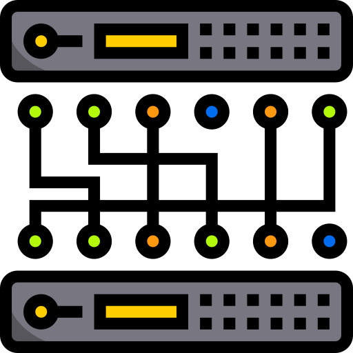 server srip Lineal Color icon