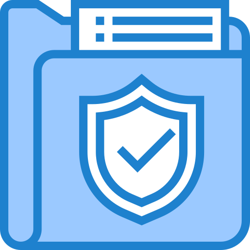 安全 srip Blue icon