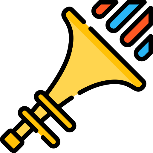 Trompeta Special Lineal color icono