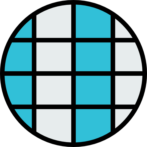 glob Detailed Straight Lineal color ikona