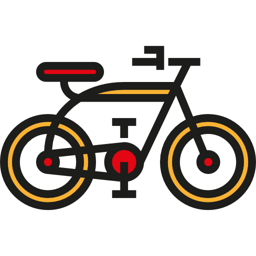 Bicycle Detailed Straight Lineal color icon