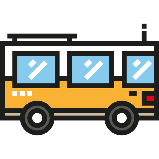 bus Detailed Straight Lineal color icon