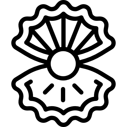 muszla Detailed Rounded Lineal ikona