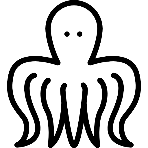 Octopus Detailed Rounded Lineal icon