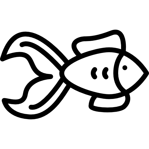 Золотая рыбка Detailed Rounded Lineal иконка