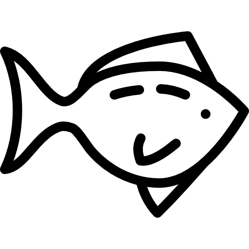 pescado Detailed Rounded Lineal icono