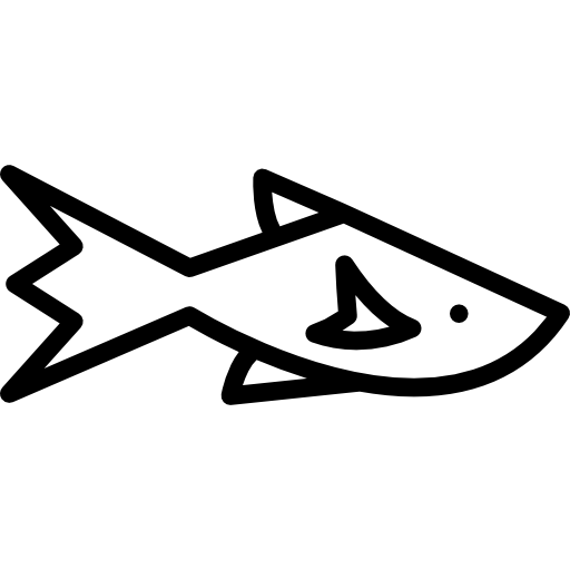 물고기 Detailed Rounded Lineal icon