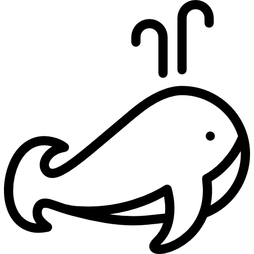 鯨 Detailed Rounded Lineal icon