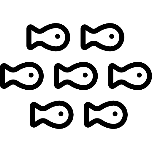 Fishes Detailed Rounded Lineal icon