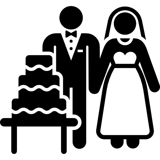 mariage Pictograms Fill Icône