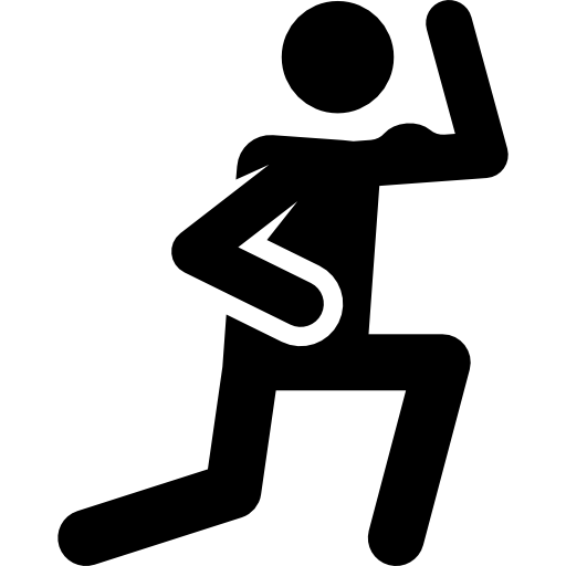 Stretching Pictograms Fill icon