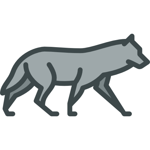 Волк Special Lineal color иконка