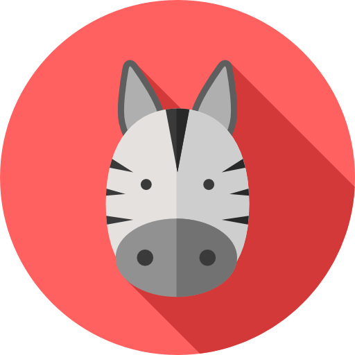 Zebra Flat Circular Flat icon