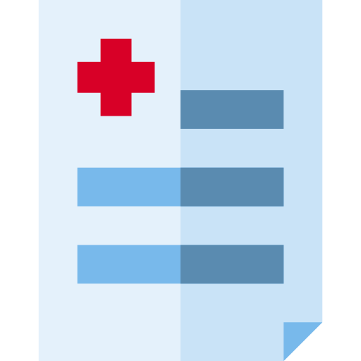 medische geschiedenis Basic Straight Flat icoon