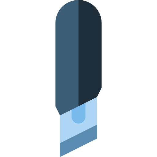 skalpel Basic Straight Flat ikona