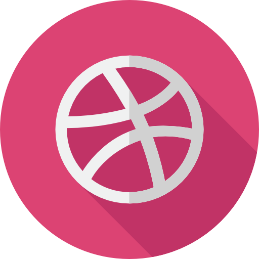 ドリブル Flat Circular Flat icon
