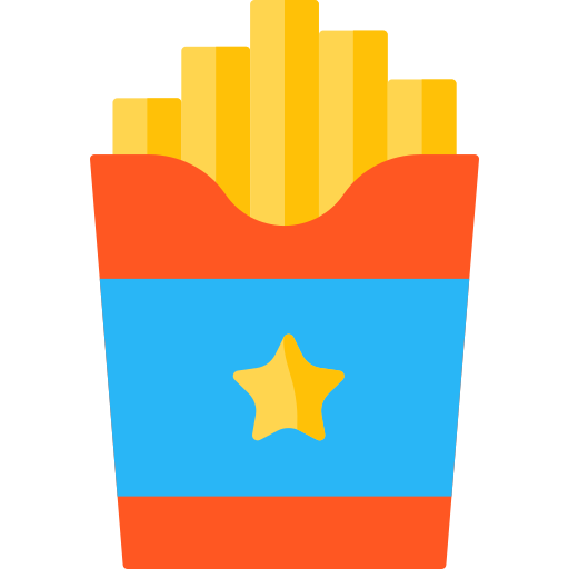 French fries Special Flat icon