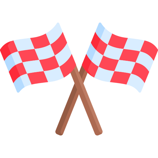 racing flagge Special Flat icon