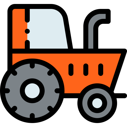 tractor Detailed Rounded Lineal color icono