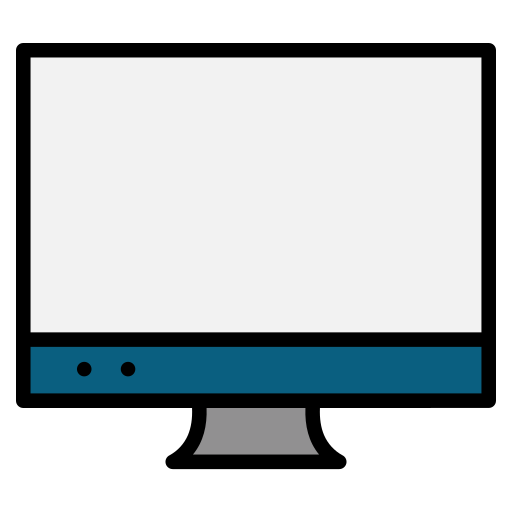 computadora Generic color lineal-color icono