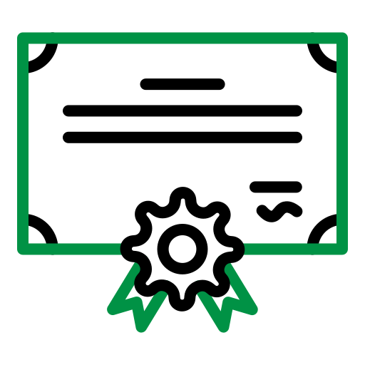 certificado Generic color outline icono