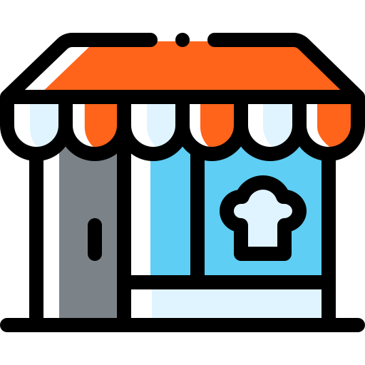 restaurant Detailed Rounded Color Omission icon