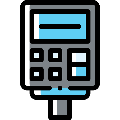 parkometr Detailed Rounded Color Omission ikona