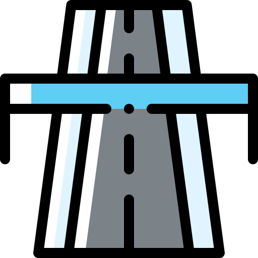 Highway Detailed Rounded Color Omission icon