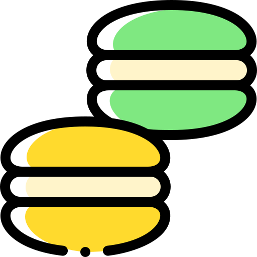 macarons Detailed Rounded Color Omission icon
